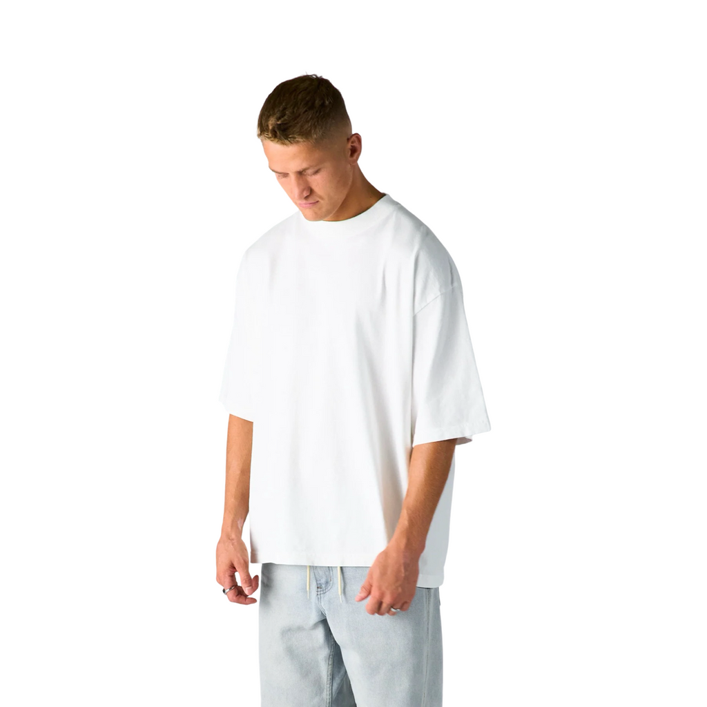 Shaka Wear Max Heavyweight Drop Shoulder Tee White