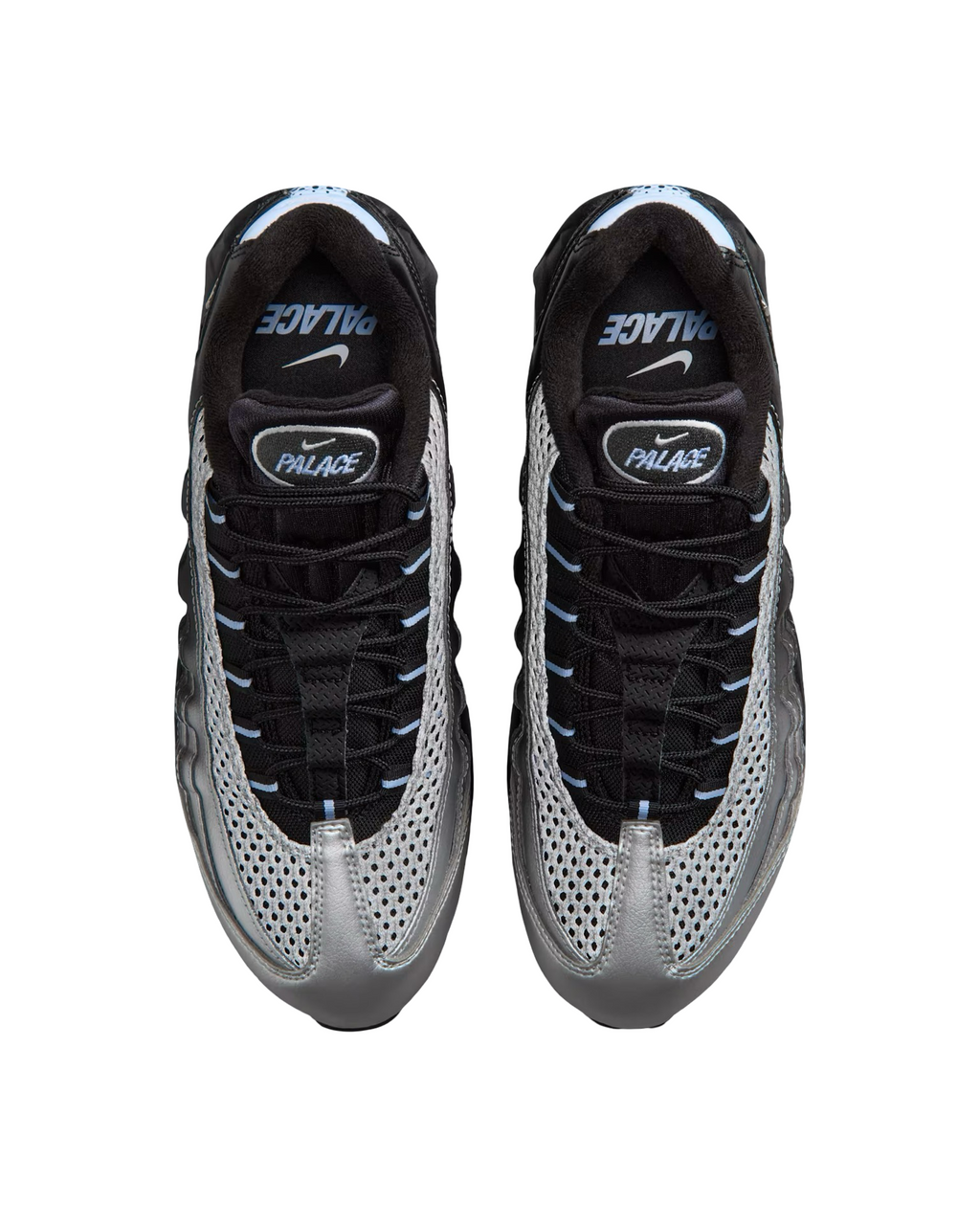 Nike Air Max 95 x Palace Big Bubble Metallic Silver Aluminum Black