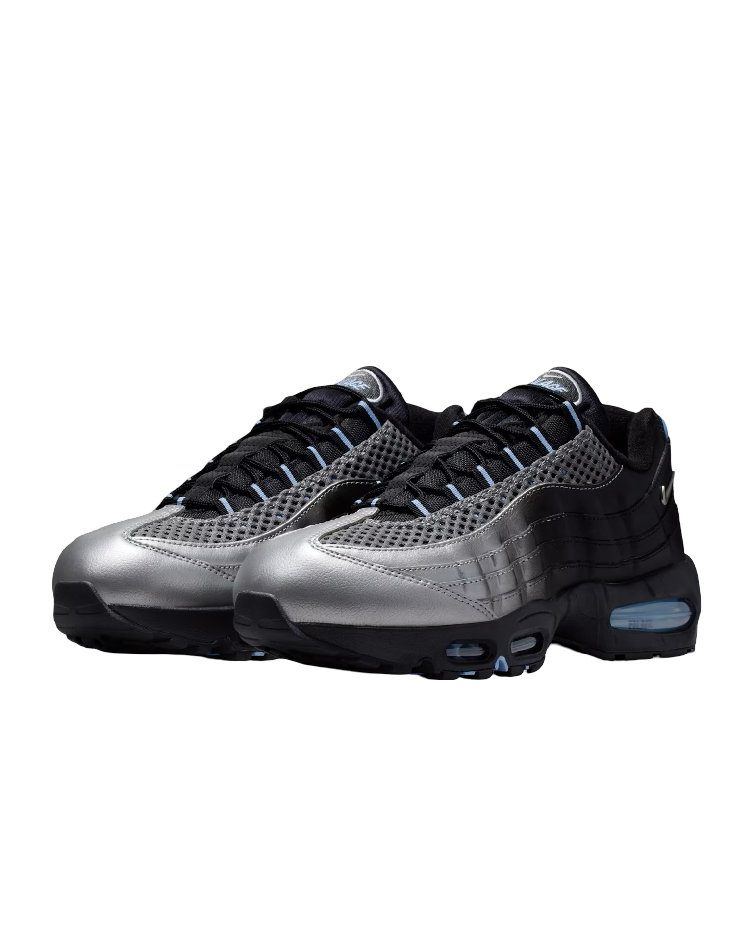 Nike Air Max 95 x Palace Big Bubble Metallic Silver Aluminum Black