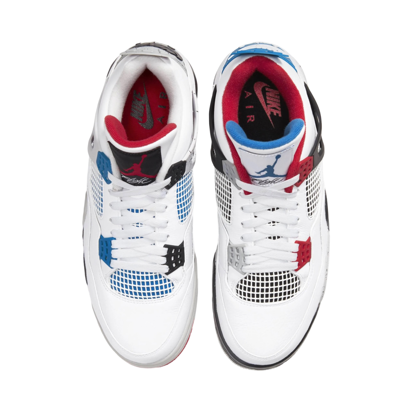 Air Jordan 4 Retro What The? White Military Blue Fire Red