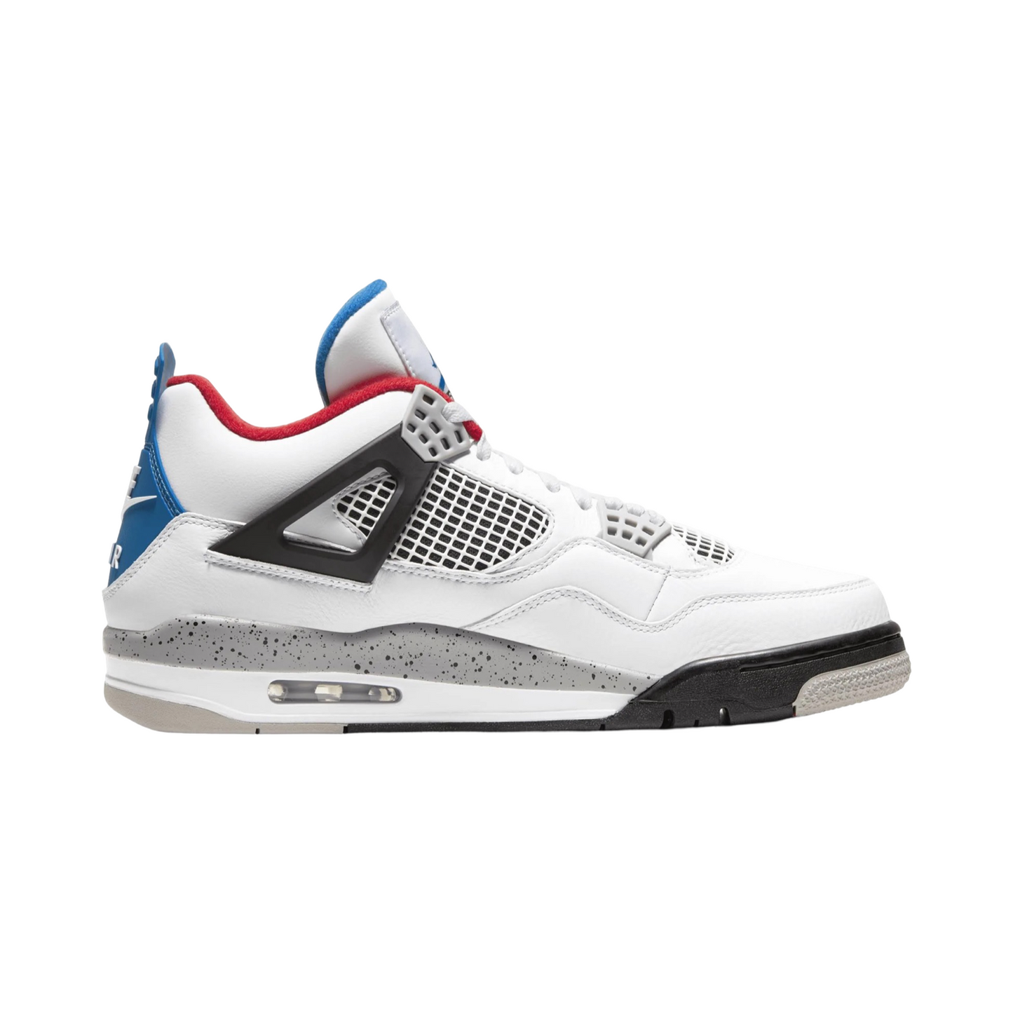 Air Jordan 4 Retro What The? White Military Blue Fire Red