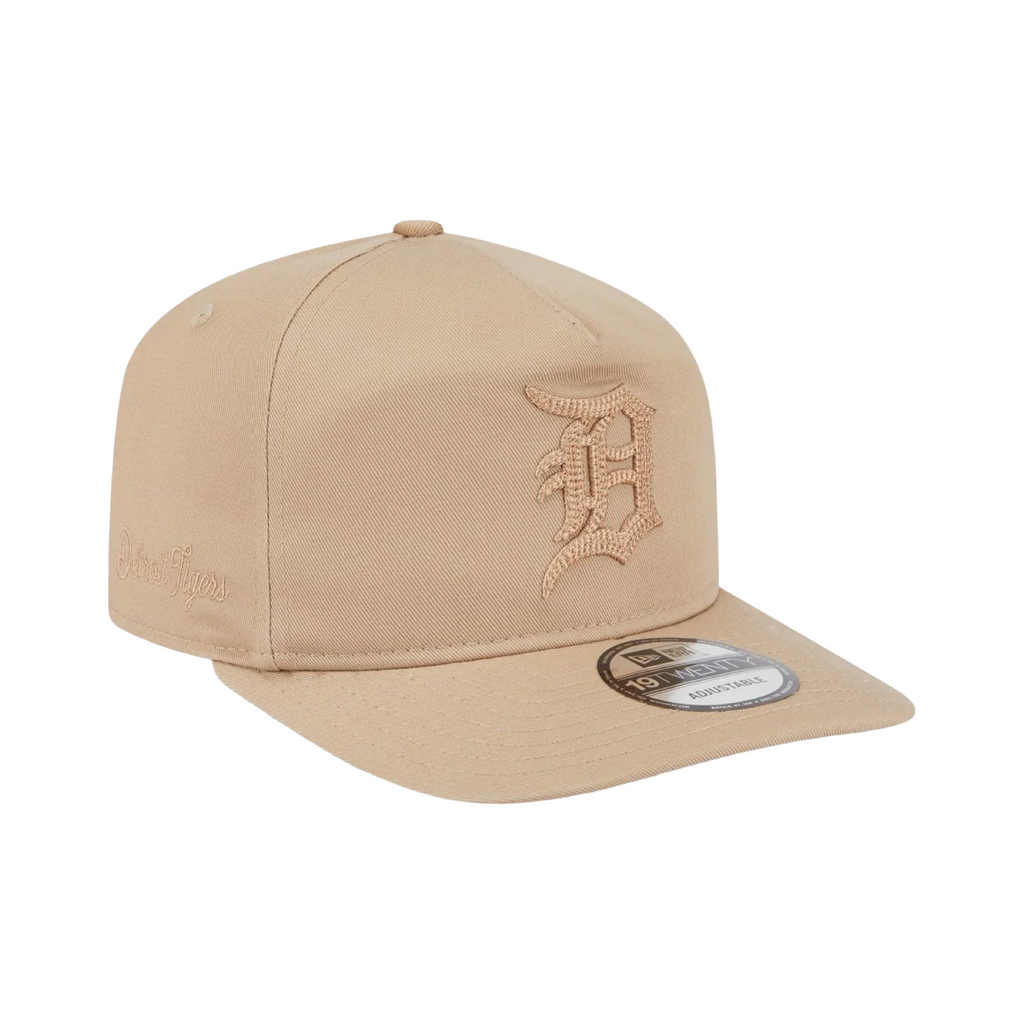 New Era 19Twenty A-Frame Washed Earthtones Detroit Tigers Sand Beige Snapback Cap