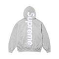 Supreme FW24 Satin Applique Hooded Sweater Grey