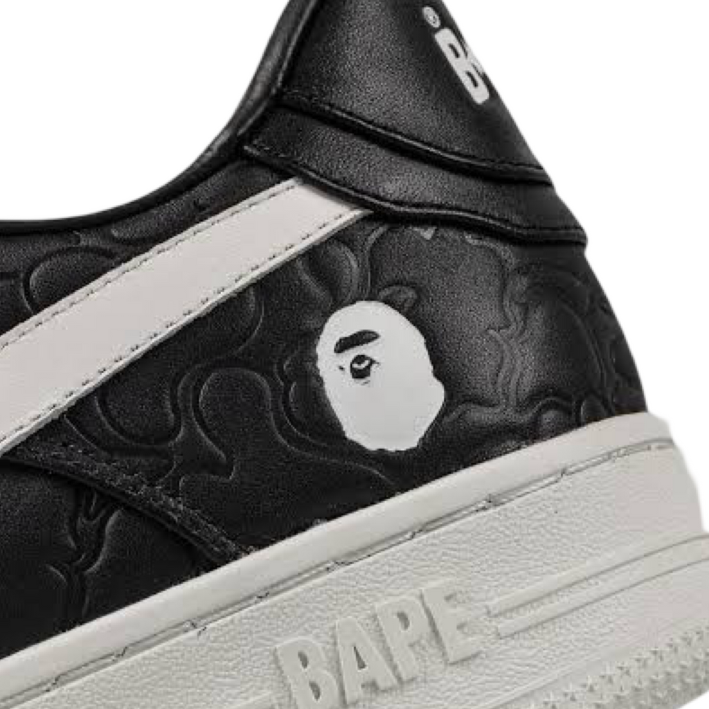 A Bathing Ape Bapesta Low #3 Camo Black White