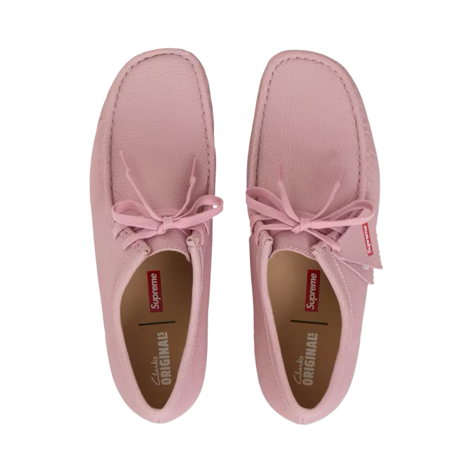 Supreme x Clarks Wallabee Pink Reflective