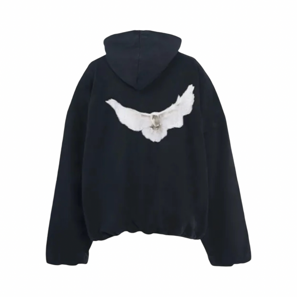 Yeezy Gap Engineered by Balenciaga Dove Washed Black Hoodie
