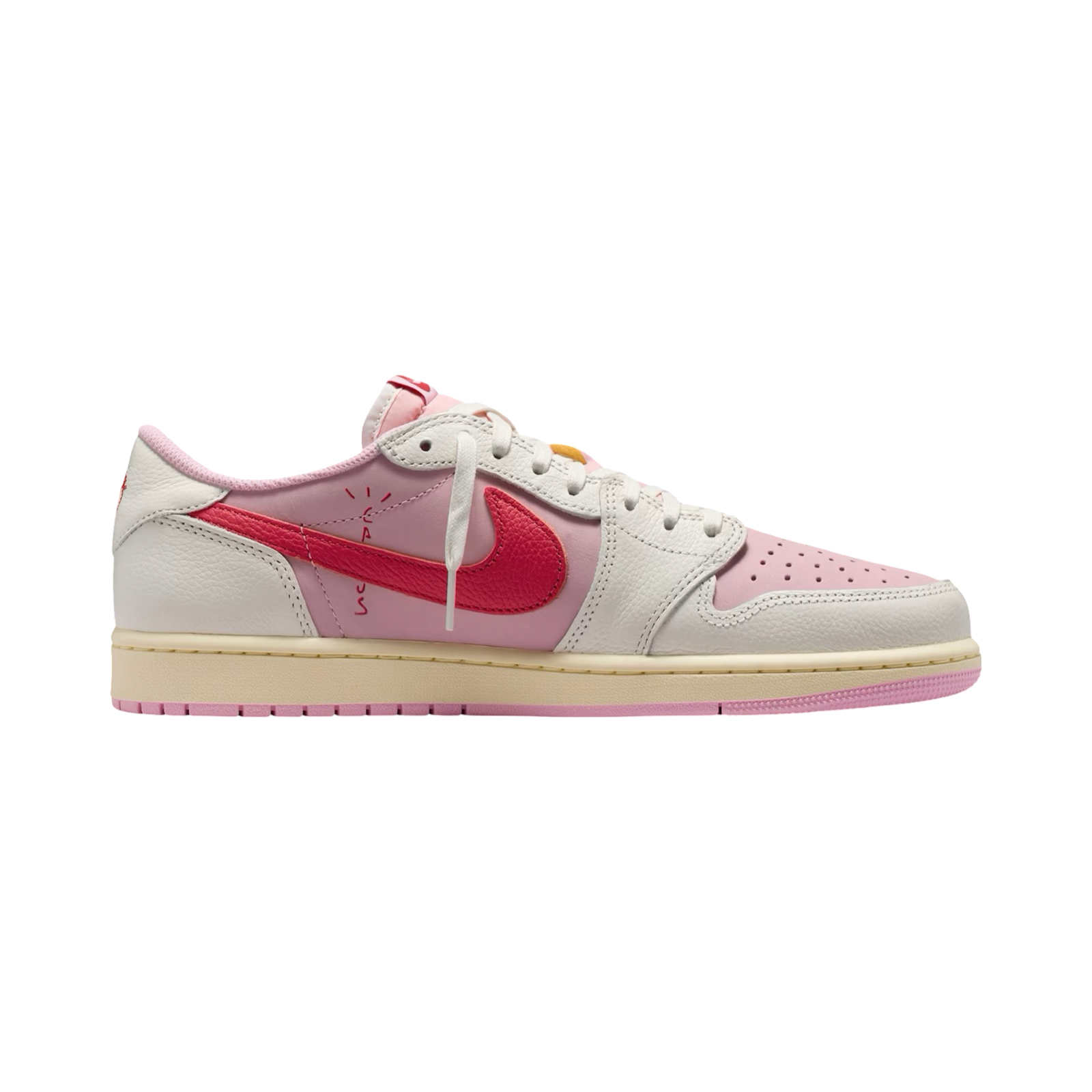 Travis Scott x Air Jordan 1 Retro Low OG SP Tropical Pink IQ7604-101