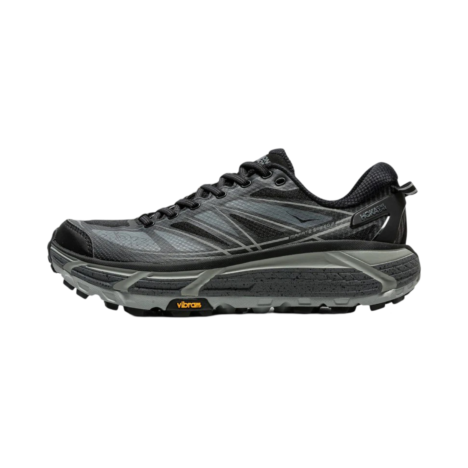 Hoka Mafate Speed 2 Black Castlerock Grey