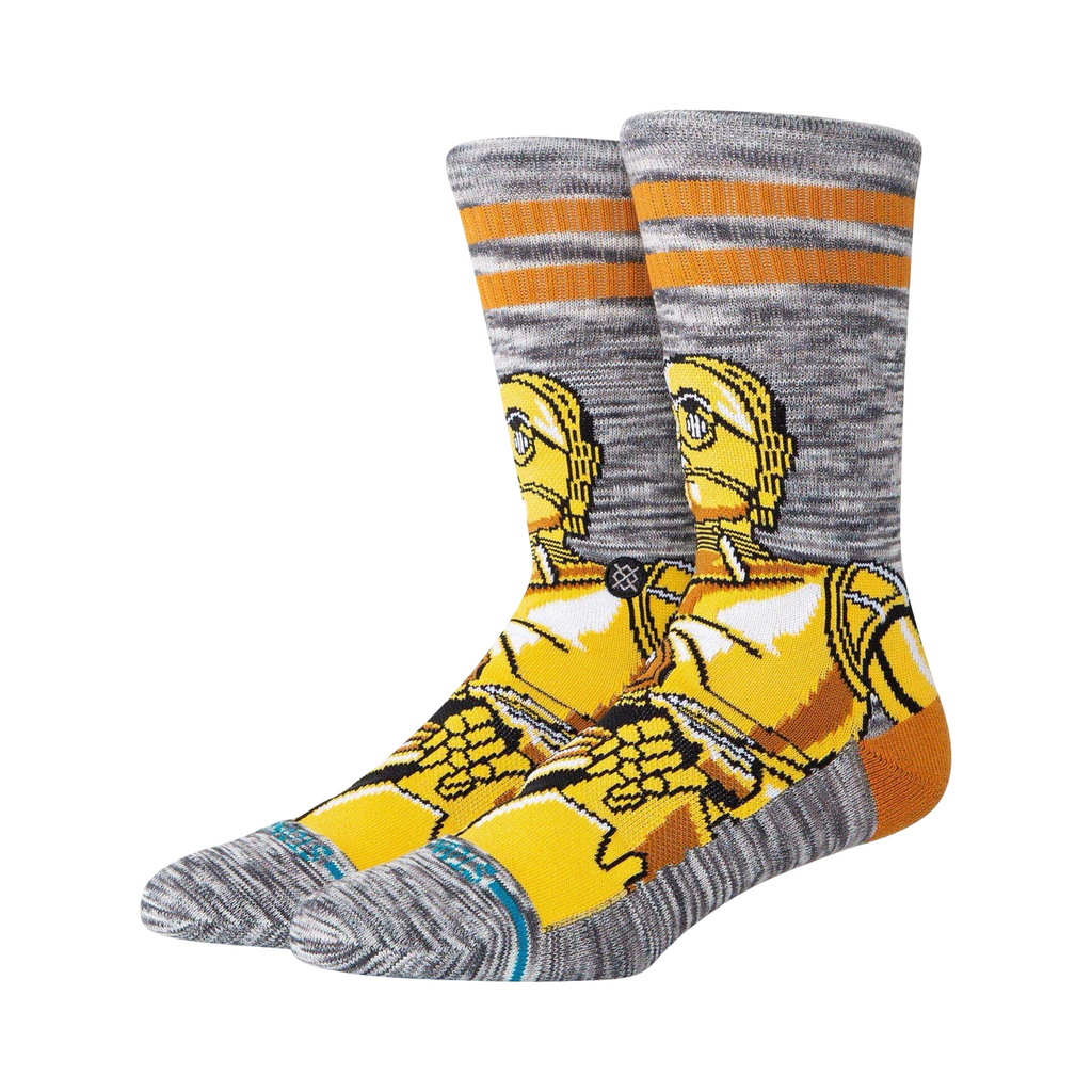 Stance x Star Wars C3PO Icon Print Socks Grey Gold