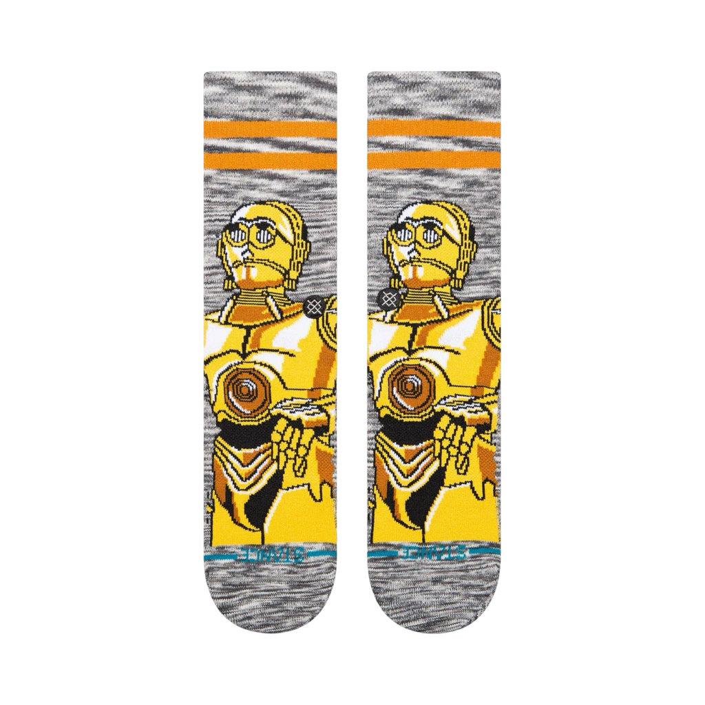 Stance x Star Wars C3PO Icon Print Socks Grey Gold