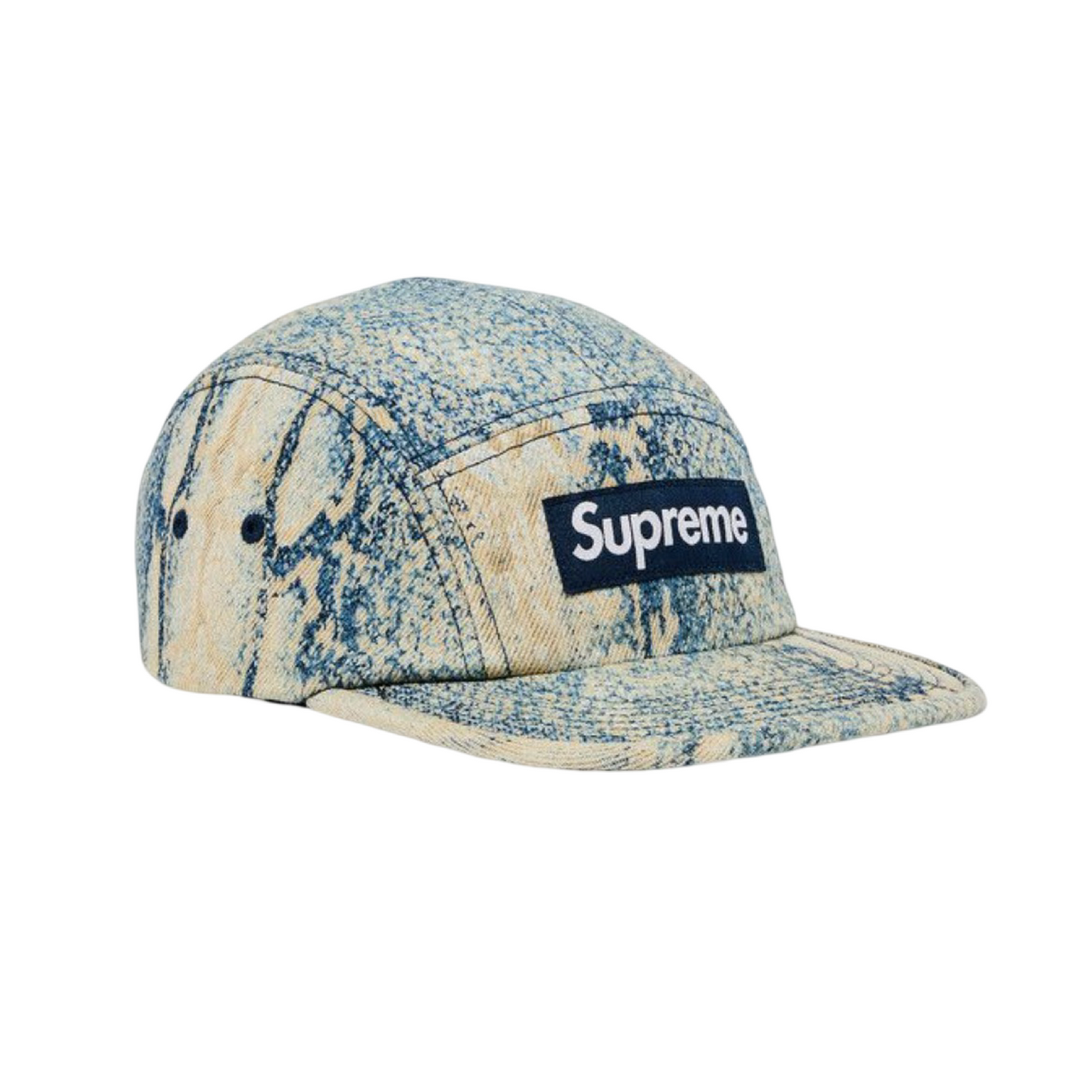 Supreme FW24 Denim Snake Camp Cap