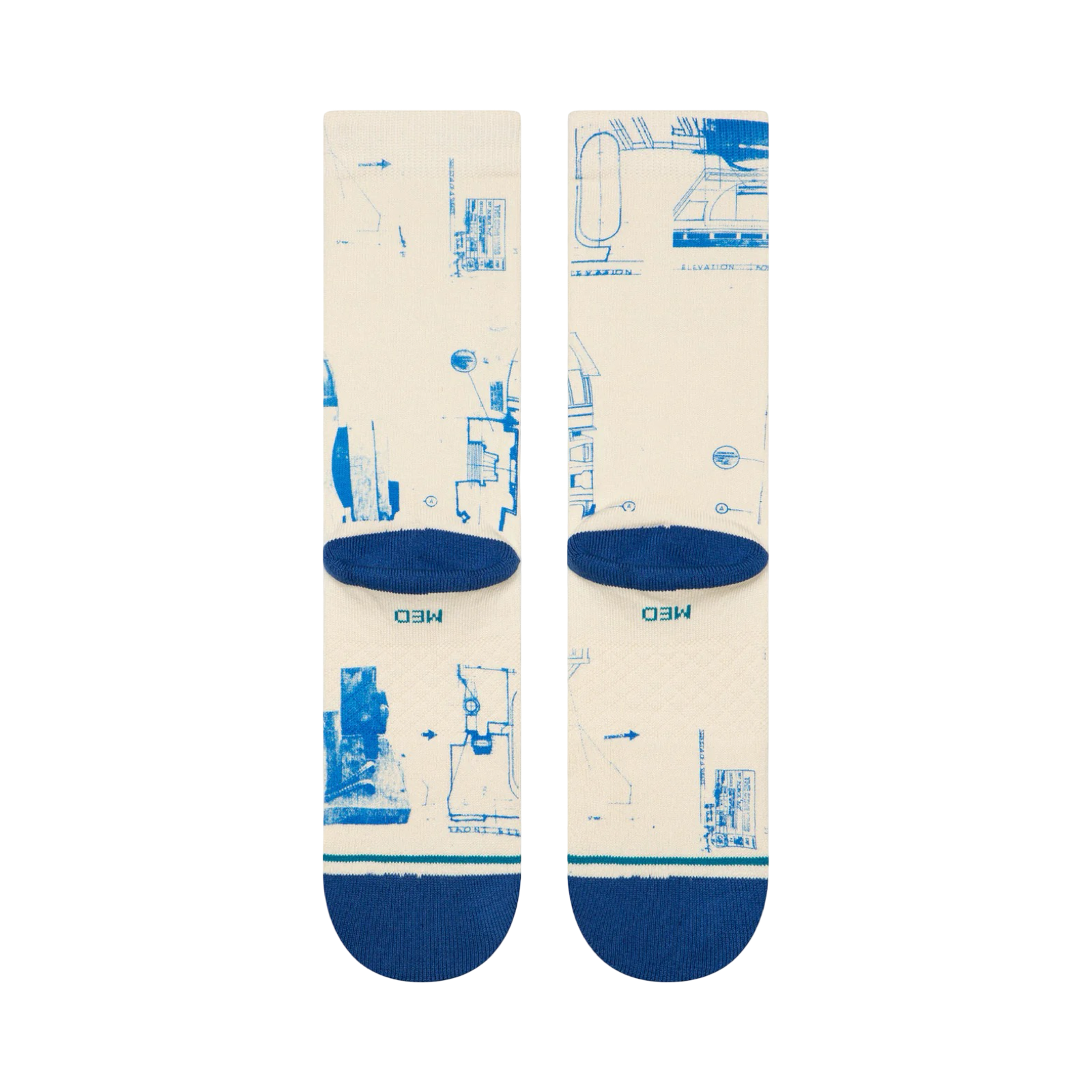Stance x Star Wars R2D2 Icon Print Socks Cream