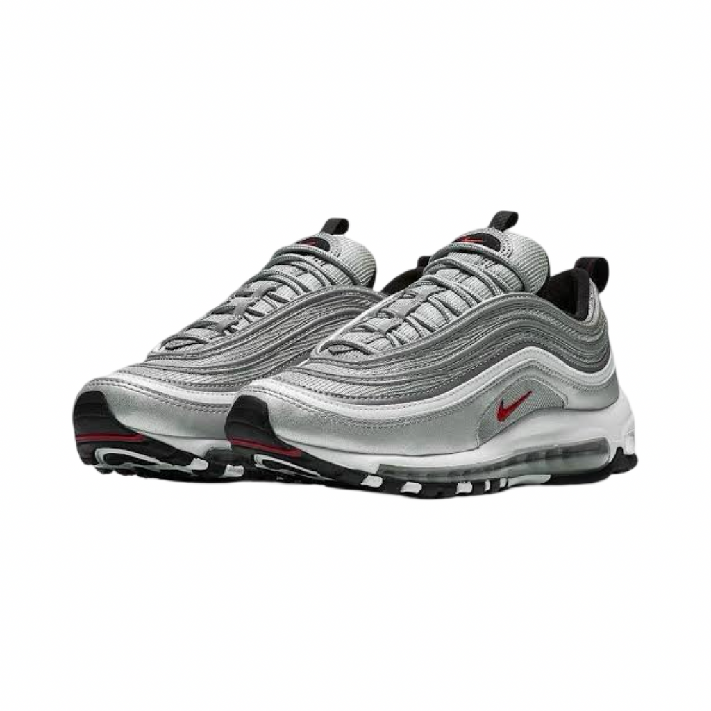 Nike Air Max 97 Silver Bullet Metallic Silver Black Red White 2017 884421-001