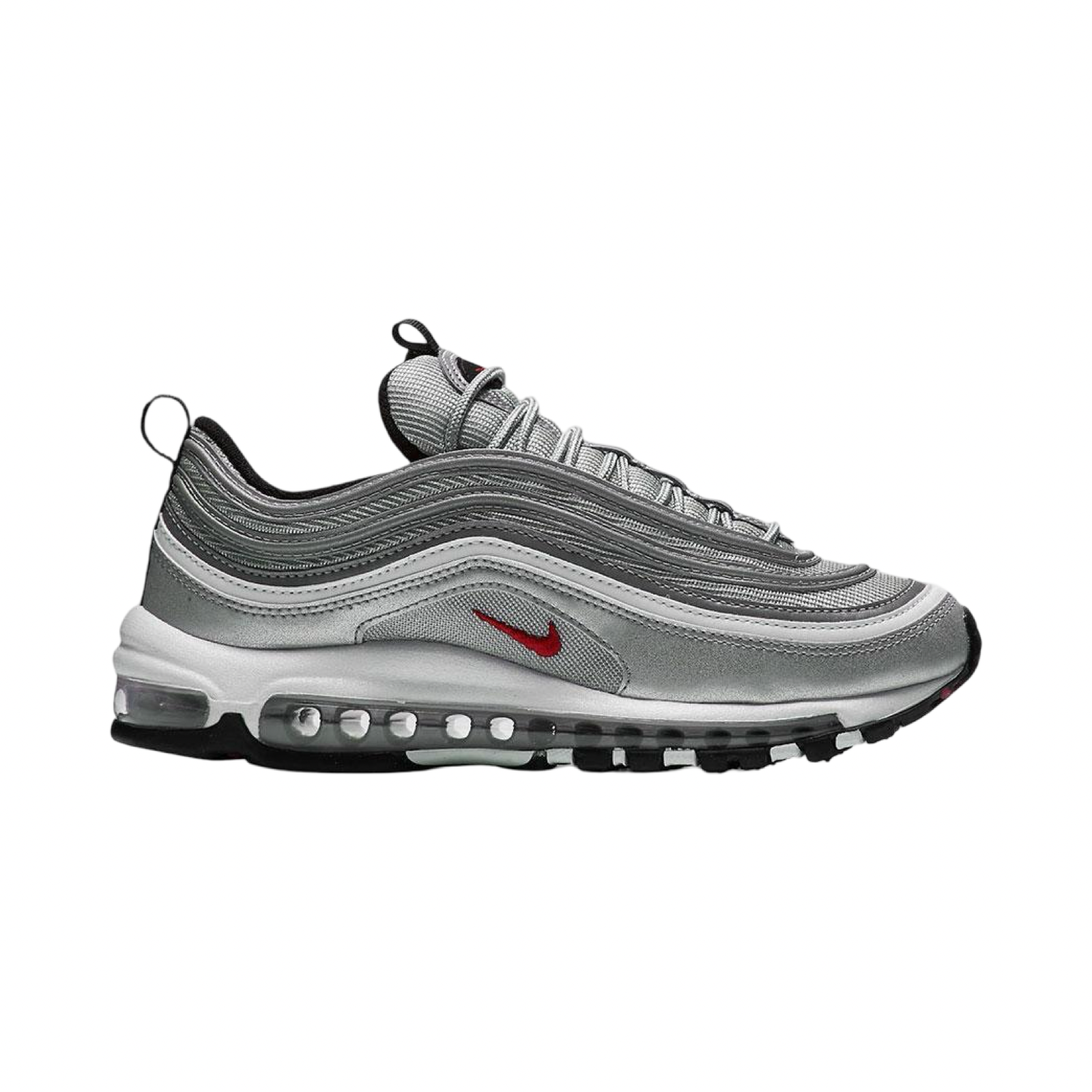 Nike Air Max 97 Silver Bullet Metallic Silver Black Red White 2017 884421-001