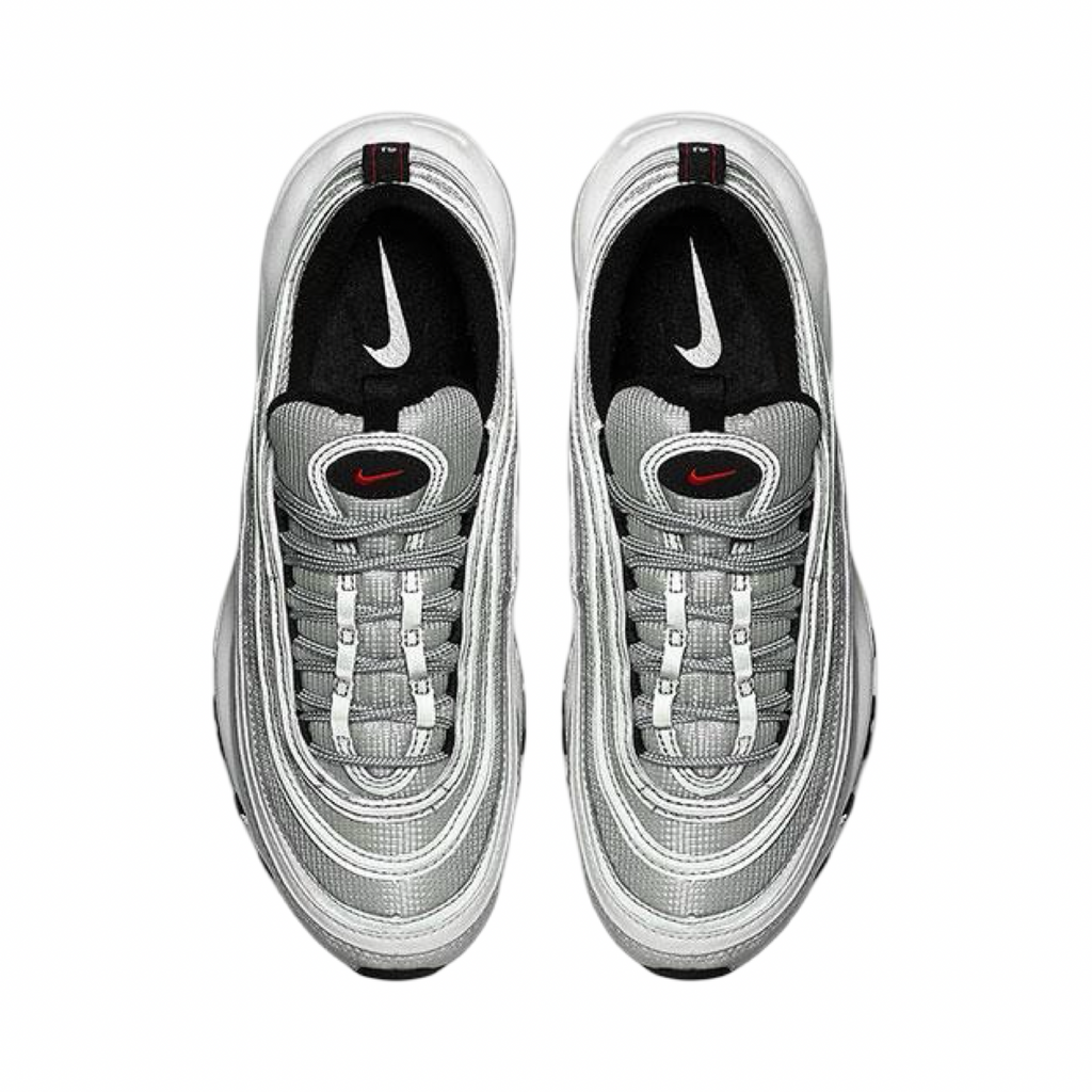 Nike Air Max 97 Silver Bullet Metallic Silver Black Red White 2017 884421-001