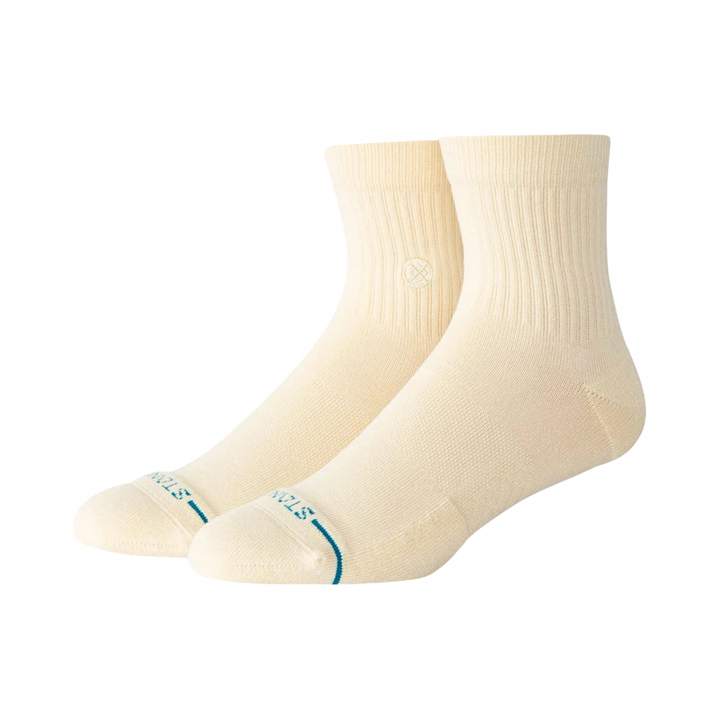 Stance Icon Canvas Cream Icon Quarter Socks