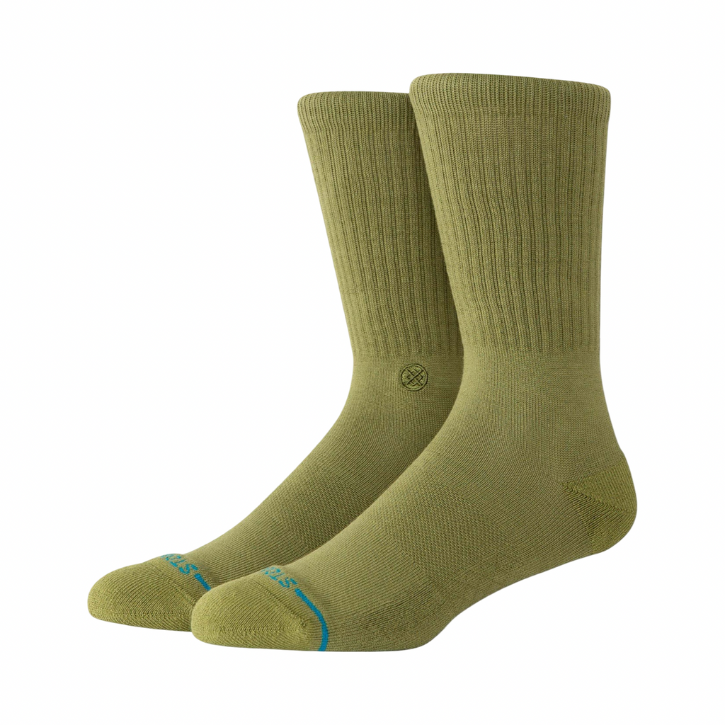 Stance Icon Olive Green Crew Socks