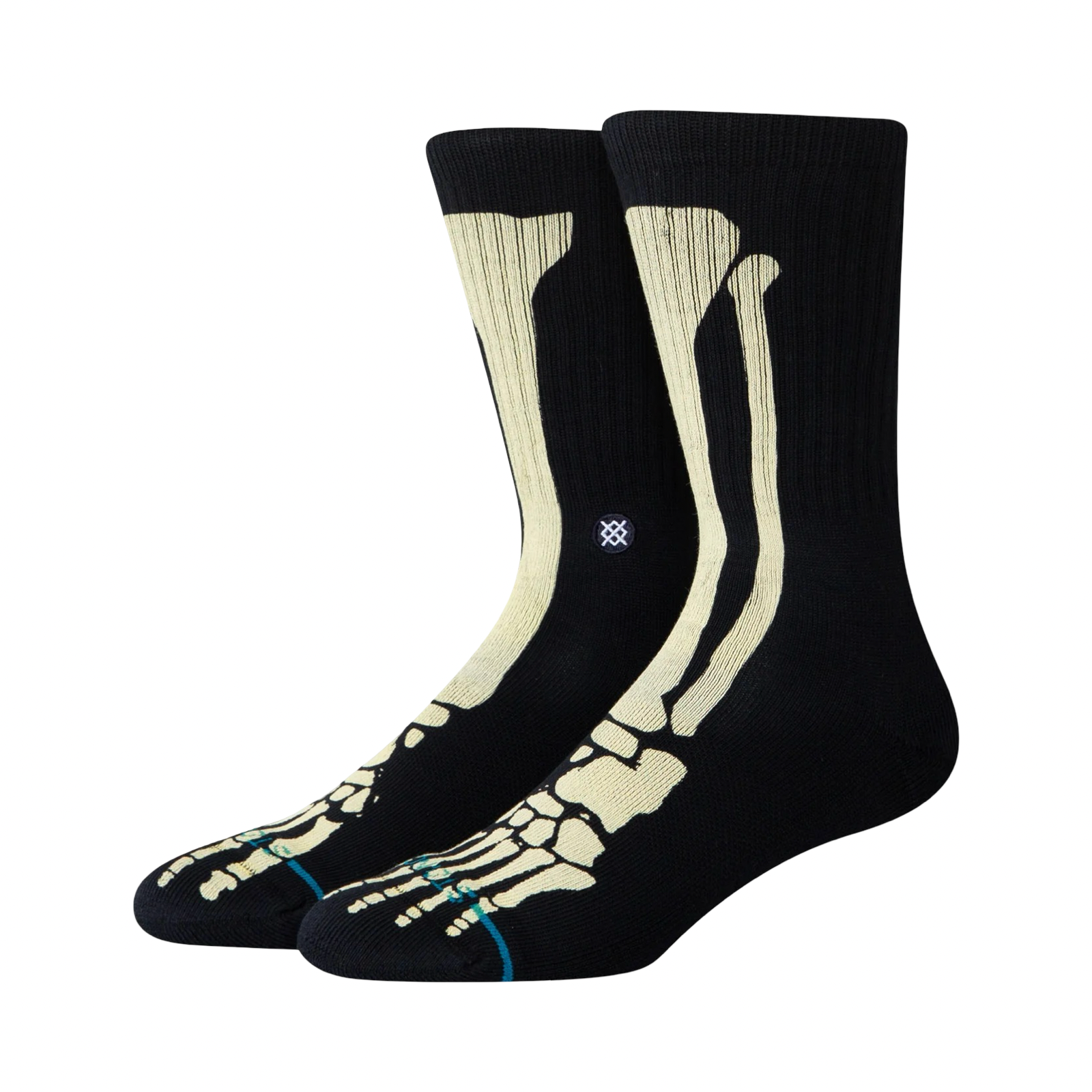 Stance Icon Bones Crew Black Socks