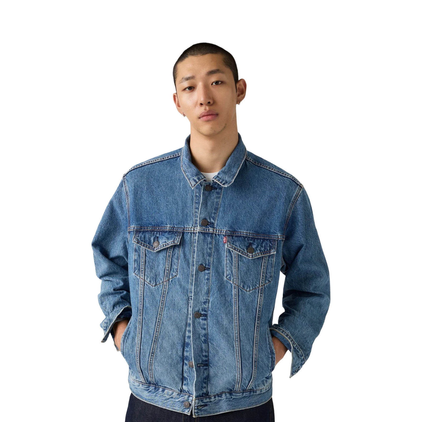 Levi’s Relaxed Trucker Jacket Blue Denim Jacket A57820105