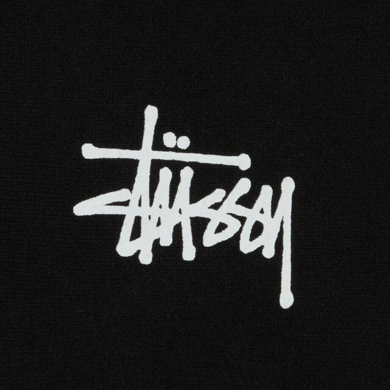 Stussy Basic Logo Zip Up Hoodie Black