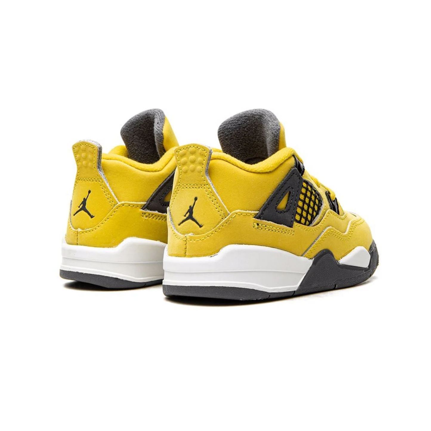 Toddler Air Jordan 4 Retro (TD) Lightning Tour Yellow White Dark Blue Grey