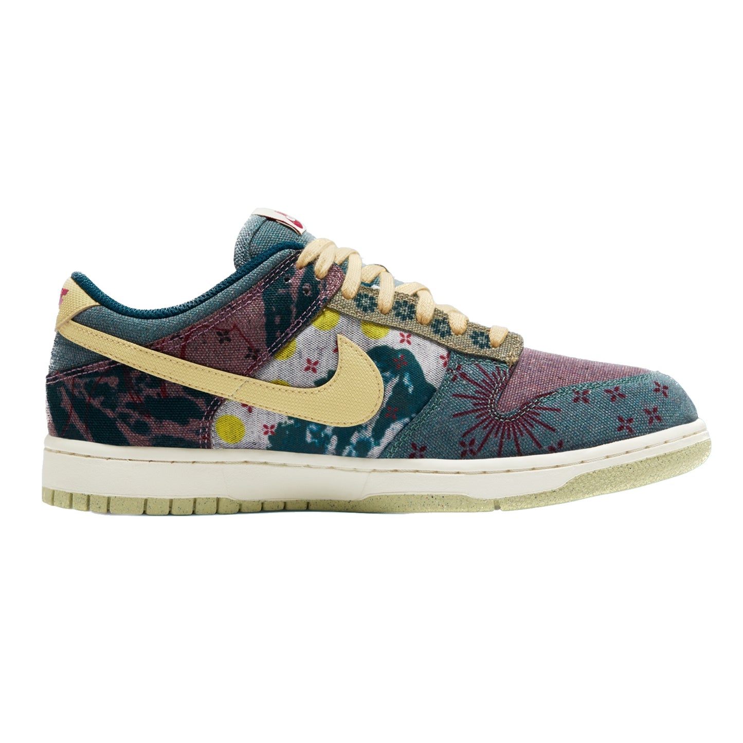 Nike Dunk Low Community Garden Multi Color Midnight Turquoise Cardinal Red Lemon Wash