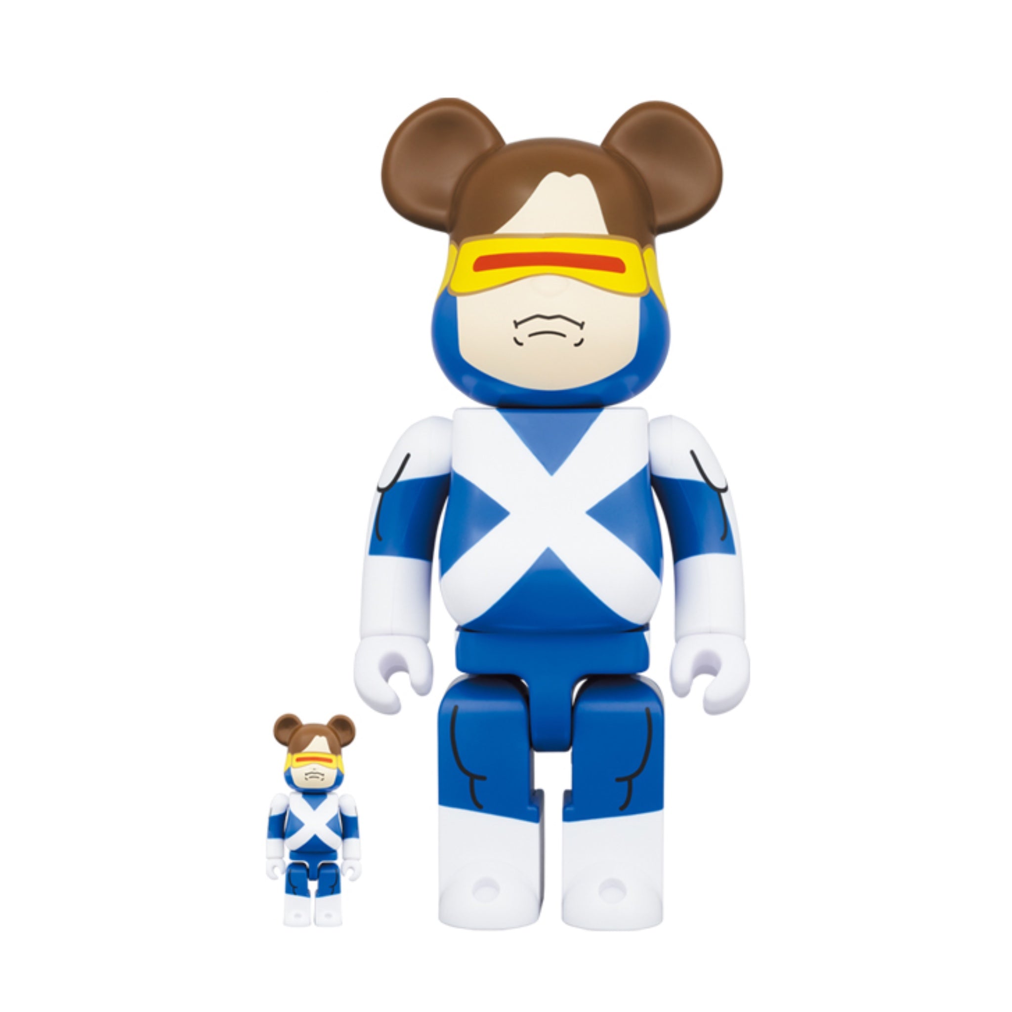 Bearbrick x Marvel X-Men Cyclops (Variant Suit Ver.) 100% & 400% Set