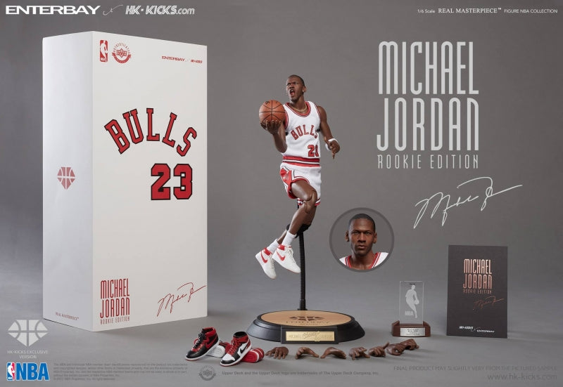 Enterbay 1/6 Scale Real Masterpiece Collectible Figure NBA Michael Jordan Rookie Edition HK Kicks Exclusive