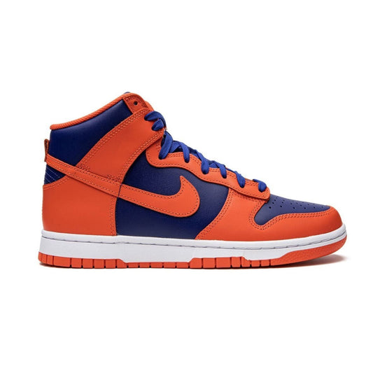 Nike Dunk High Knicks Orange Deep Royal Blue White Orange