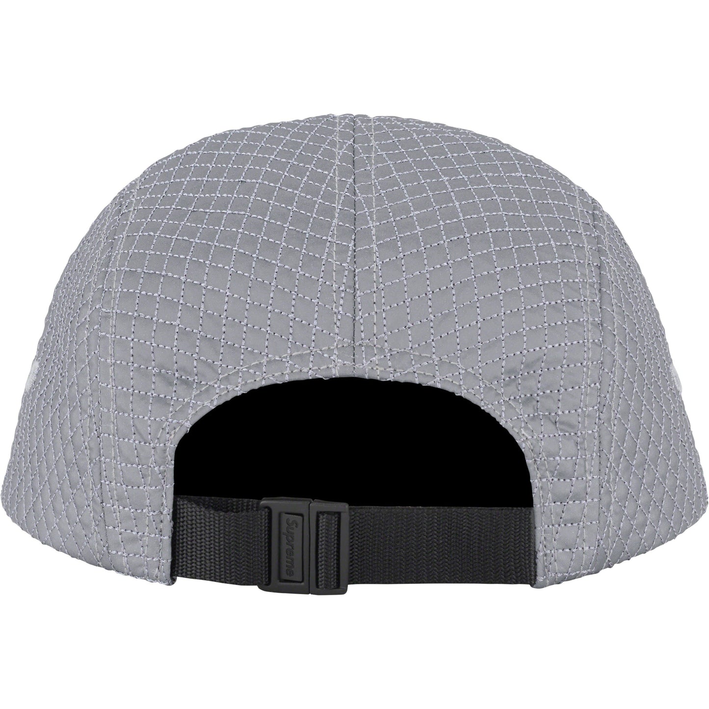 Supreme Micro Quilted Camp Cap Reflective Silver