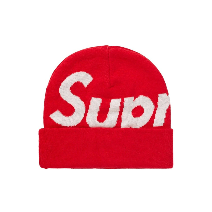 Supreme Big Logo Beanie Red