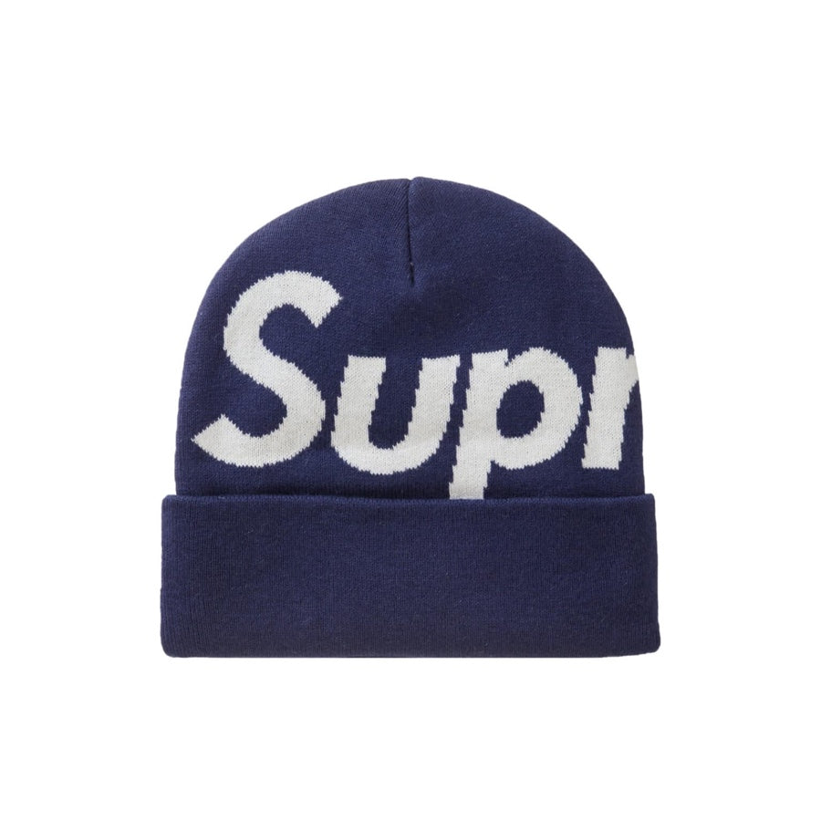 Supreme Big Logo Beanie Navy