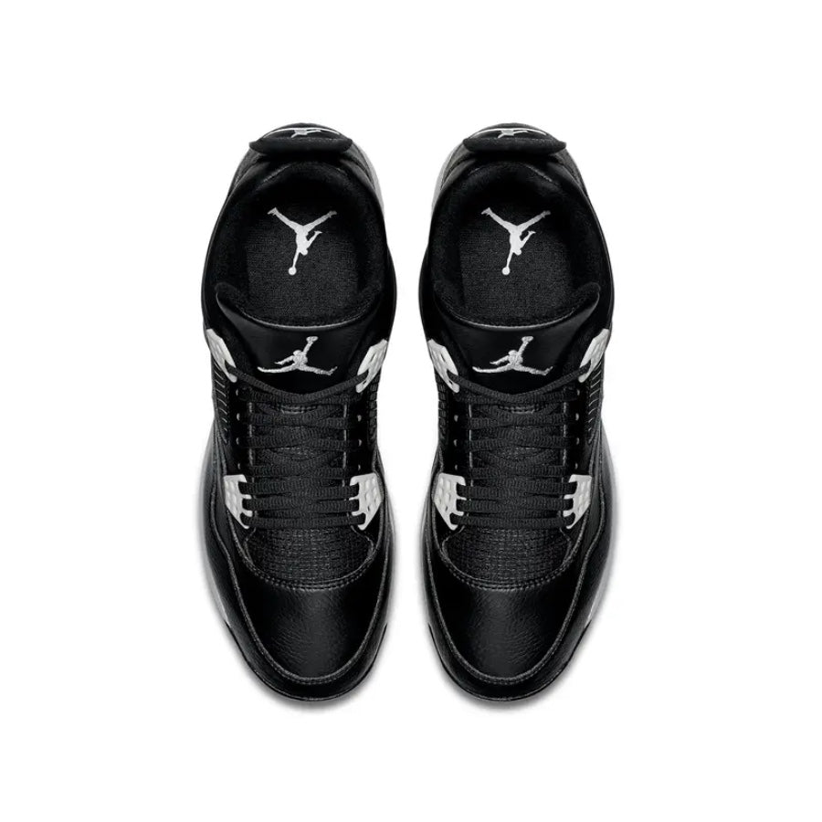 Air Jordan Retro 4 Metal Cleats Black Tech Grey