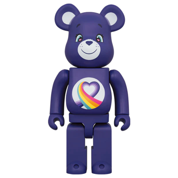 Bearbrick x Care Bears Rainbow Heart Bear 400% & 100% Set