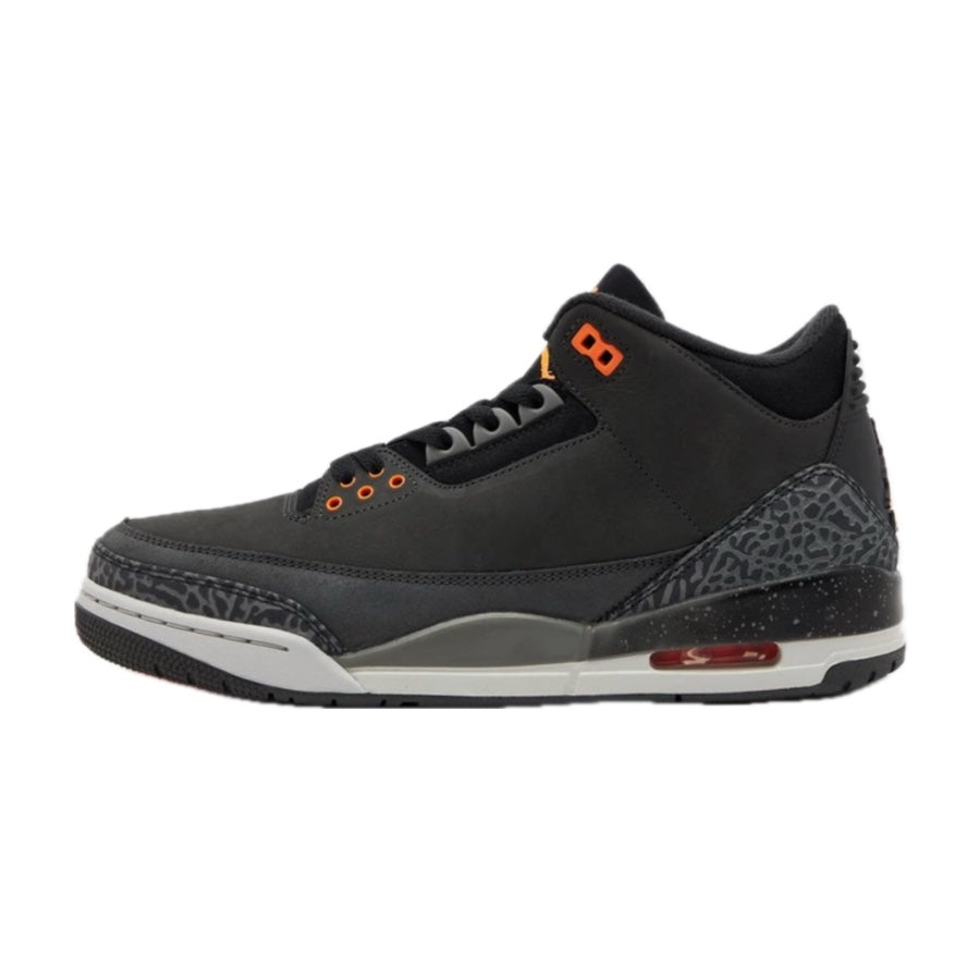 Air Jordan 3 Retro Fear Pack Night Stadium Total Orange Black Flat Pewter Neutral Grey
