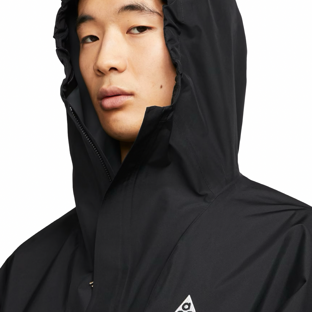 ACG Nike Storm Fit Cascade Rains Full Zip Jacket Black Whtie