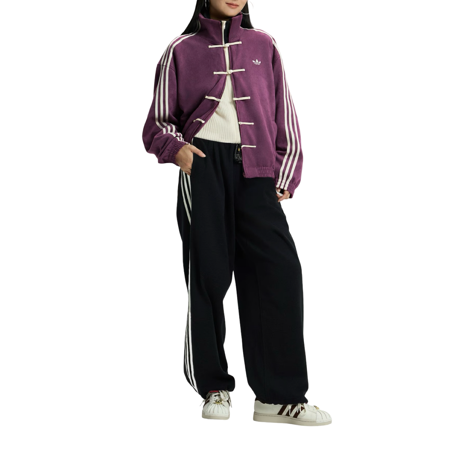 PRE-ORDER Adidas CTT Chinese Track Top 3.1 Gender Neutral Jacket (Asian Sizing) Collegiate Purple KR0293