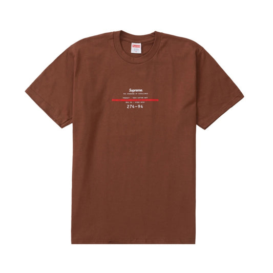 Supreme Standard Tee Shirt Brown