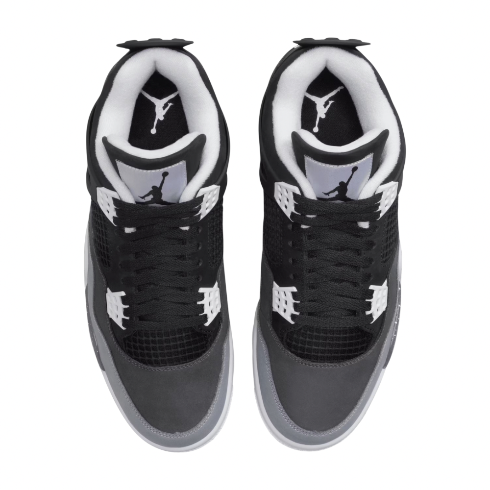 Air Jordan 4 Retro Fear (2024) (GS) Black White Anthracite Black Pure Platinum