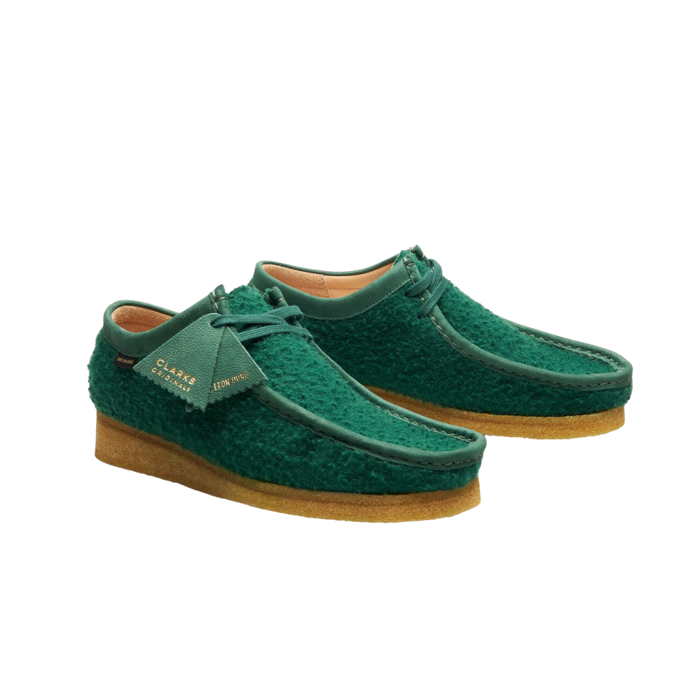 Clarks Original Wallabee Aime Leon Dore Green Casentino Wool