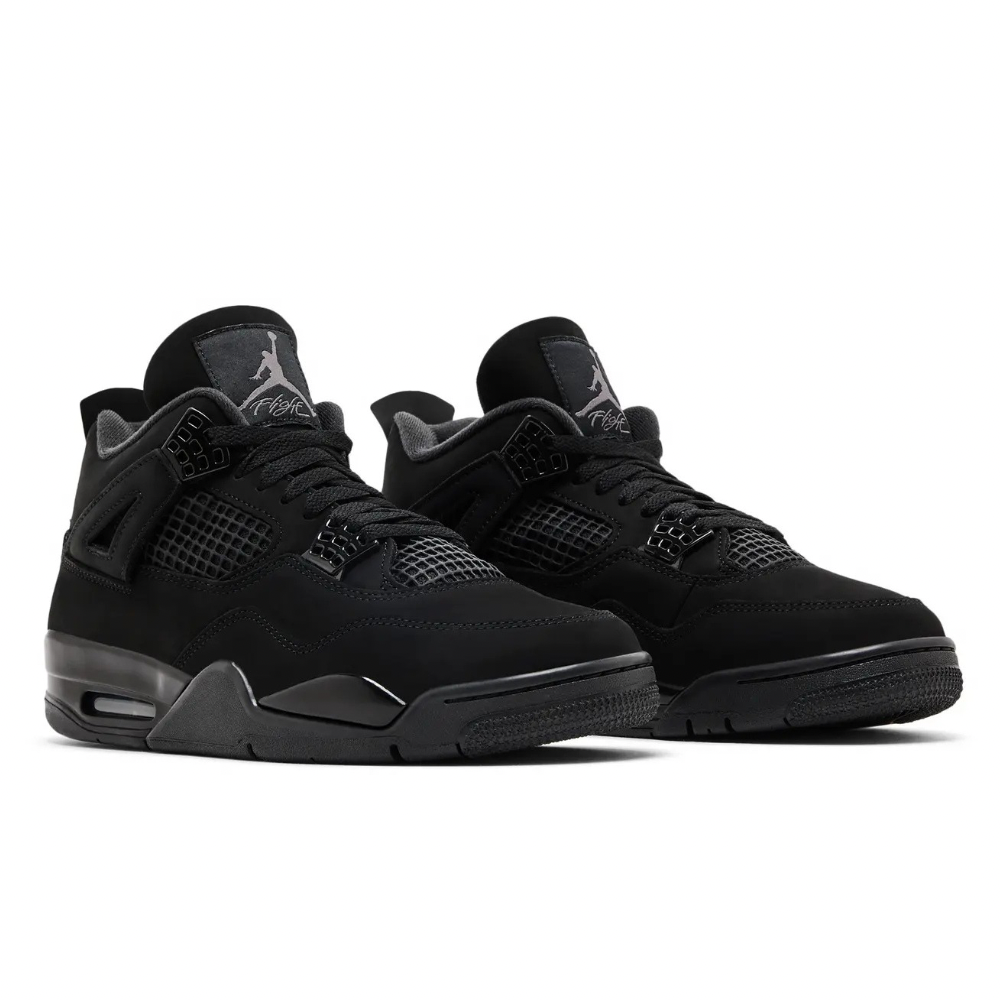 Air Jordan 4 Retro Black Cat (2025) Black Black Light Graphite
