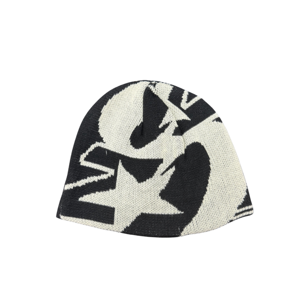 OZMNL Two Tone Beanie Black Bone