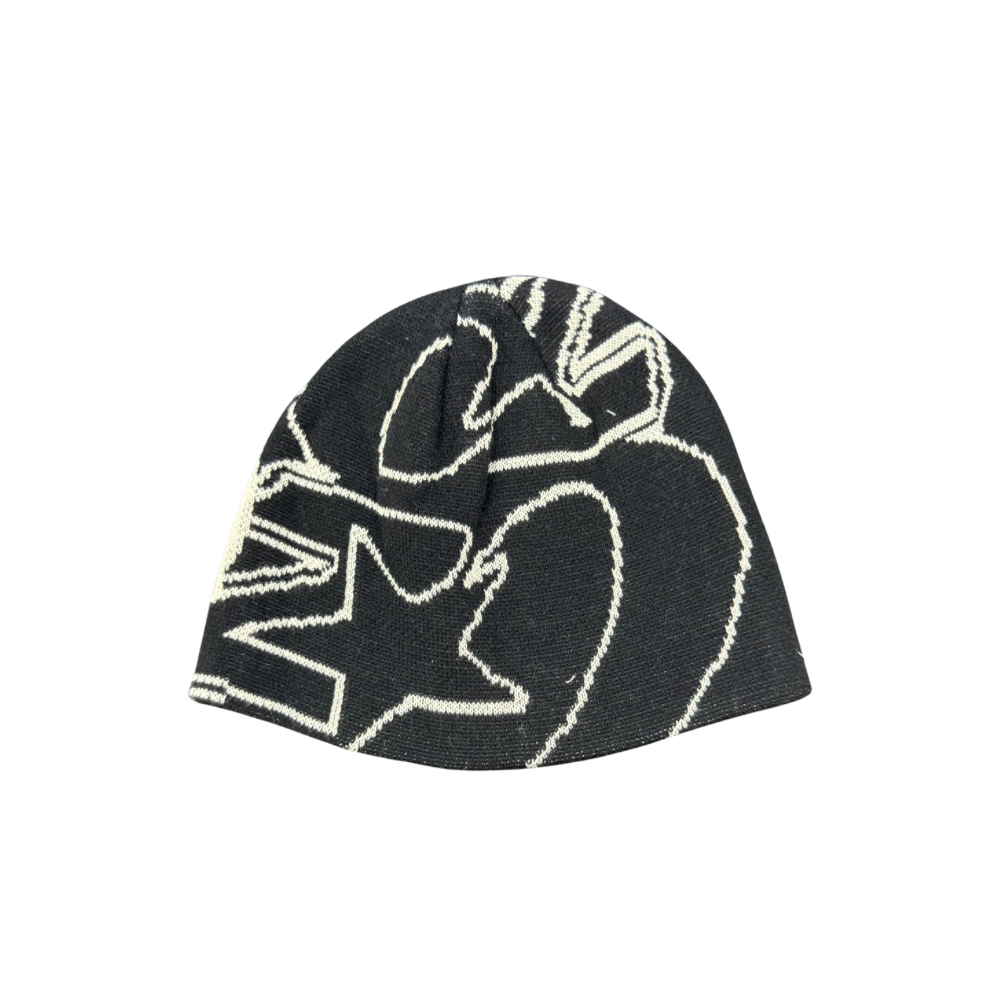 OZMNL Two Tone Beanie Black Bone