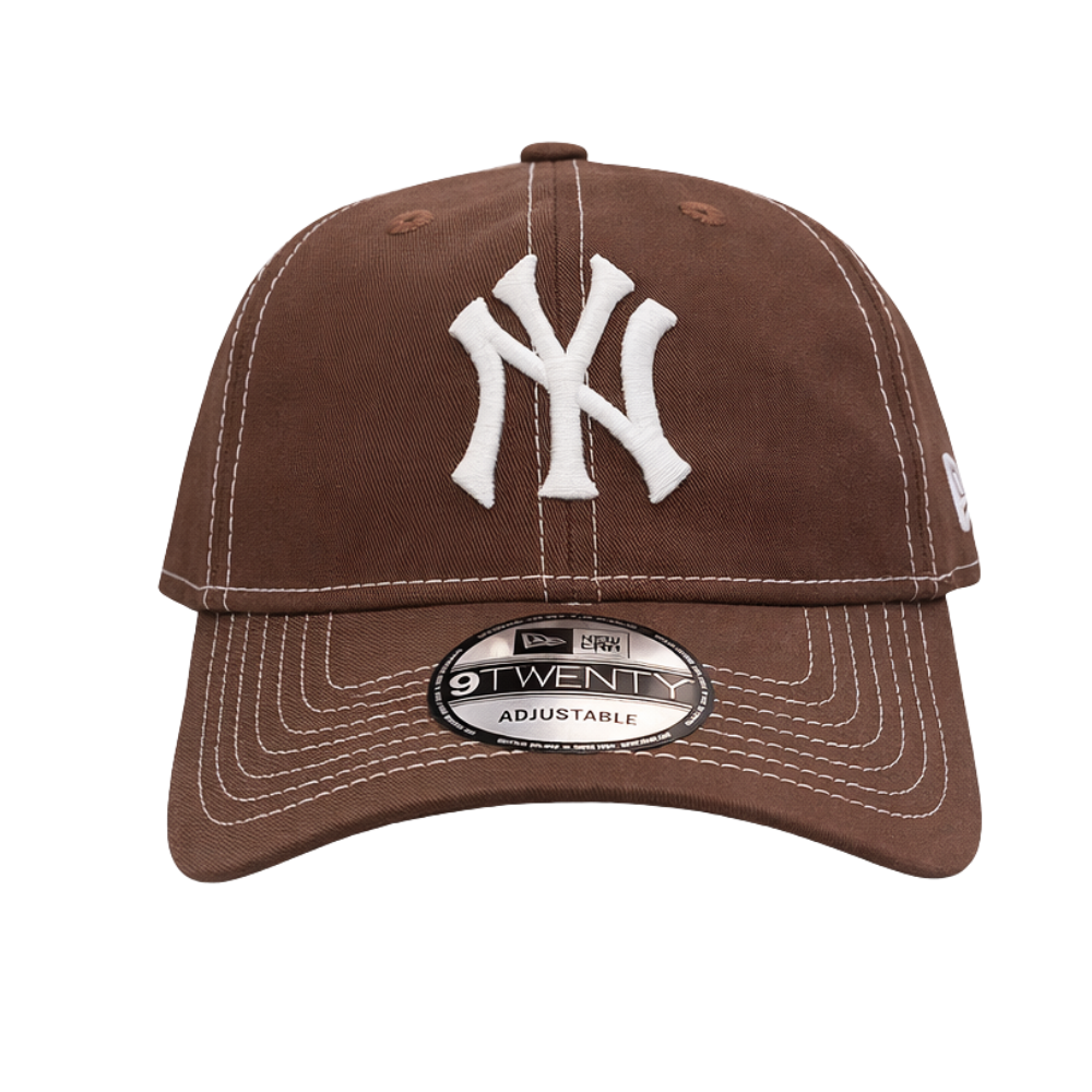 New Era 9Twenty New York Yankees Brown Clothstrap Cap