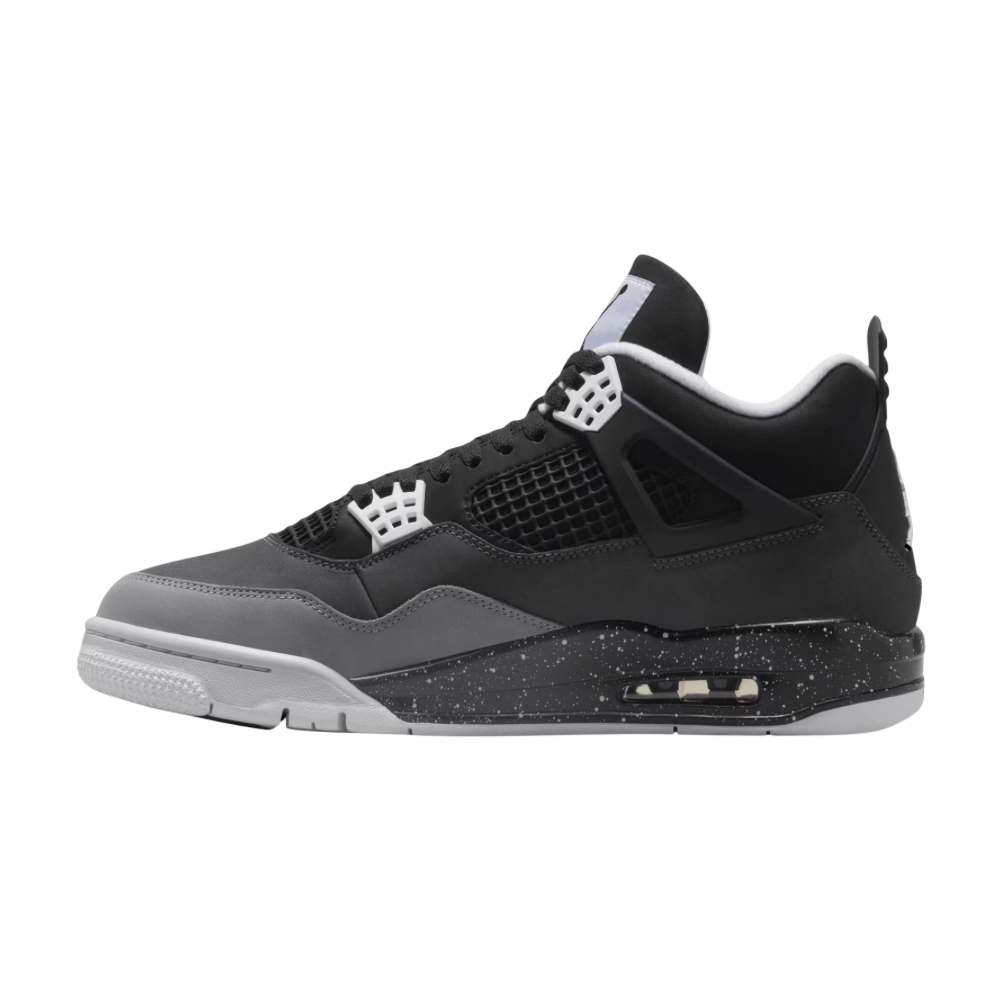 Air Jordan 4 Retro Fear (2024) (GS) Black White Anthracite Black Pure Platinum