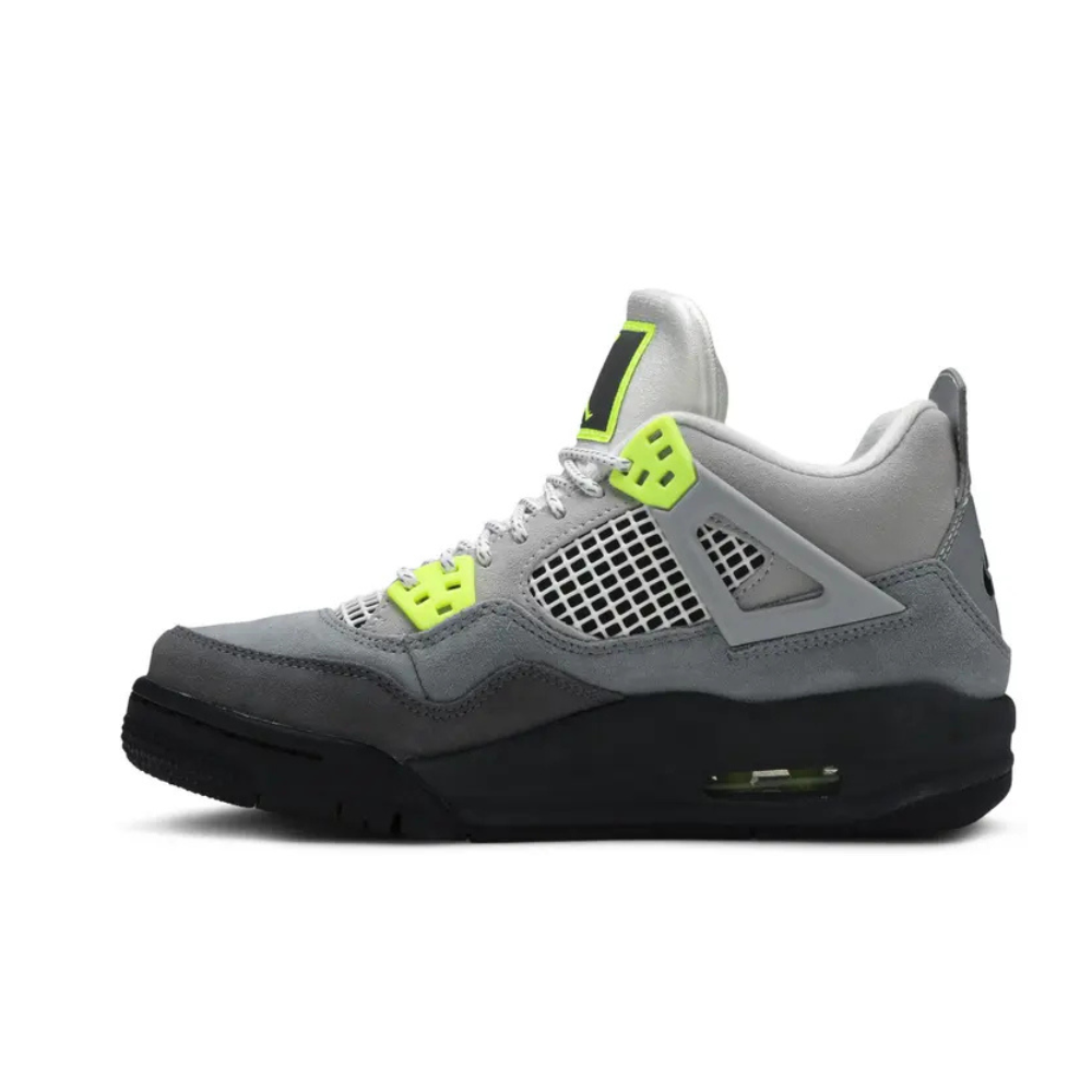 Air Jordan 4 Retro SE 95 Neon GS Cool Grey Volt Wolf Grey Anthracite