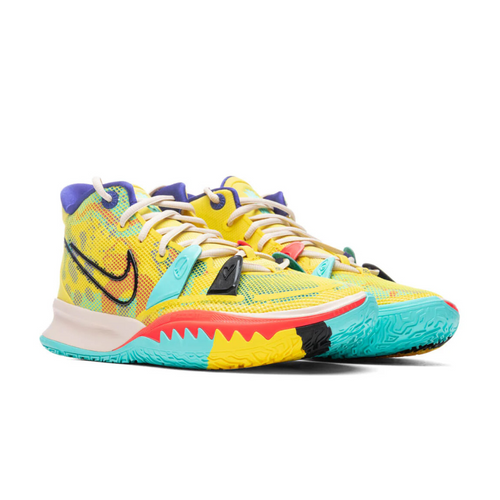 Nike Kyrie 7 1 World 1 People Yellow Strike Green Abyss Bright Crimson Black