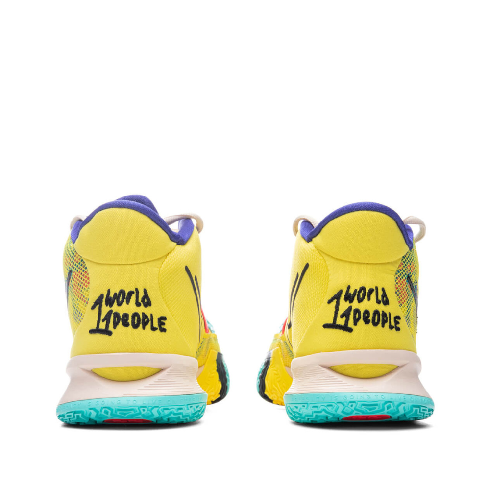 Nike Kyrie 7 1 World 1 People Yellow Strike Green Abyss Bright Crimson Black