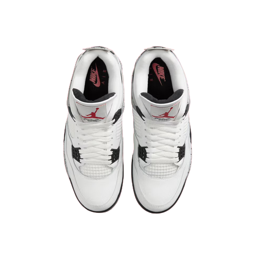 Air Jordan 4 Retro White Cement (2025) Summit White Fire Red Tech Grey Black