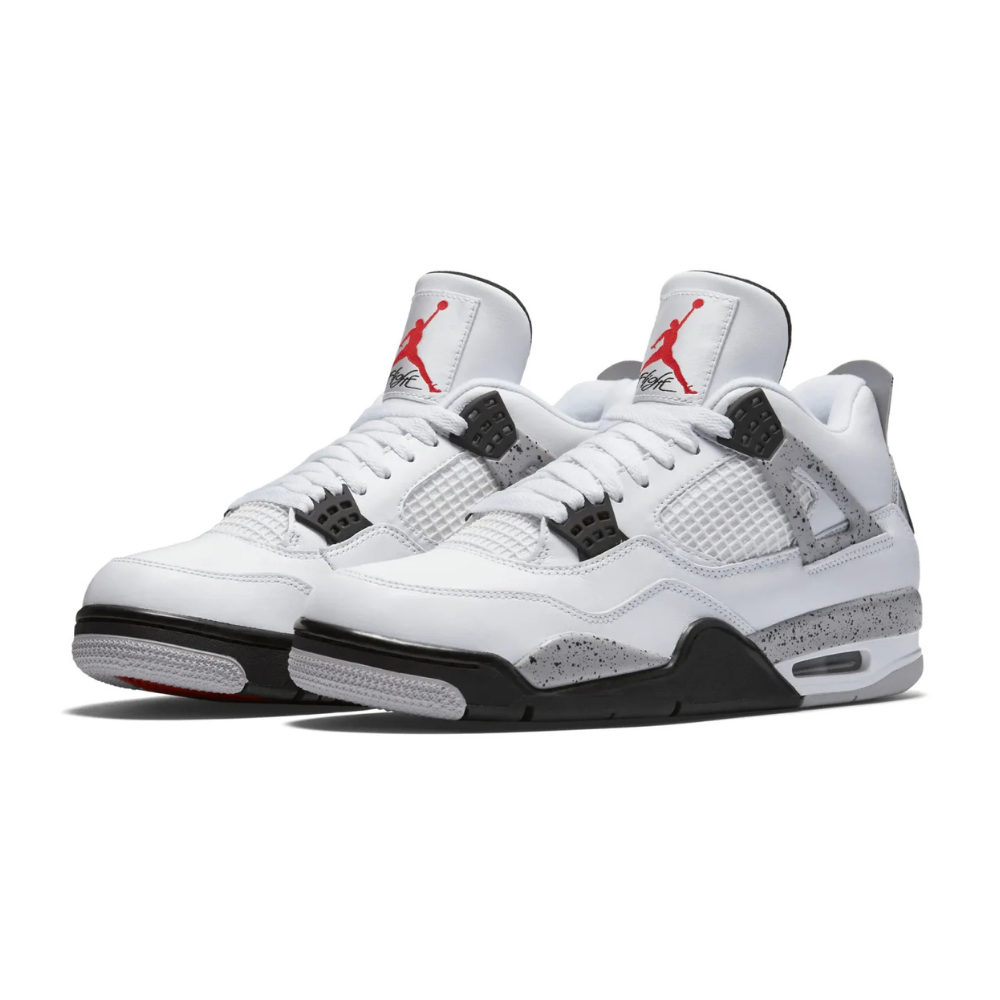 Air Jordan 4 Retro White Cement (2025) Summit White Fire Red Tech Grey Black